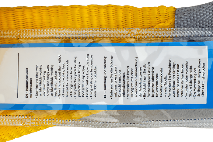 Cinghia per gru HEFFA 4m/90mm/3t con anelli