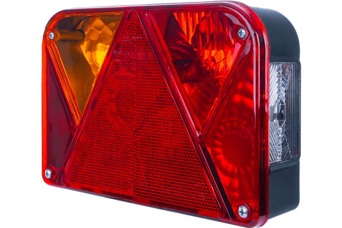 Set luci: luci posteriori DOBPLAST DPT35 + luci di posizione laterali ASPÖCK FLEXIPOINT I + cablaggio MANTES 4,5m 7PIN