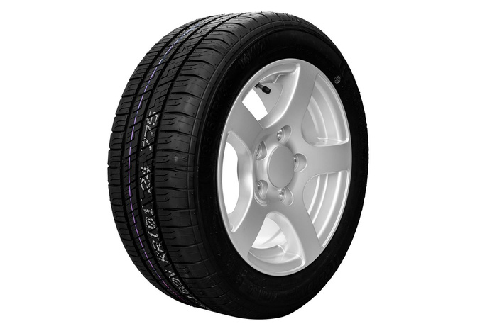 Ruota rinforzata per rimorchio PNEUMATICO KENDA 195/50 R13C 104/102N ALU STARCO RIM 6Jx13"H2 5x112 ET:30