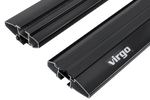 Barre portatutto Inter Pack Virgo IR 110 (G2) con binari integrati (nero)