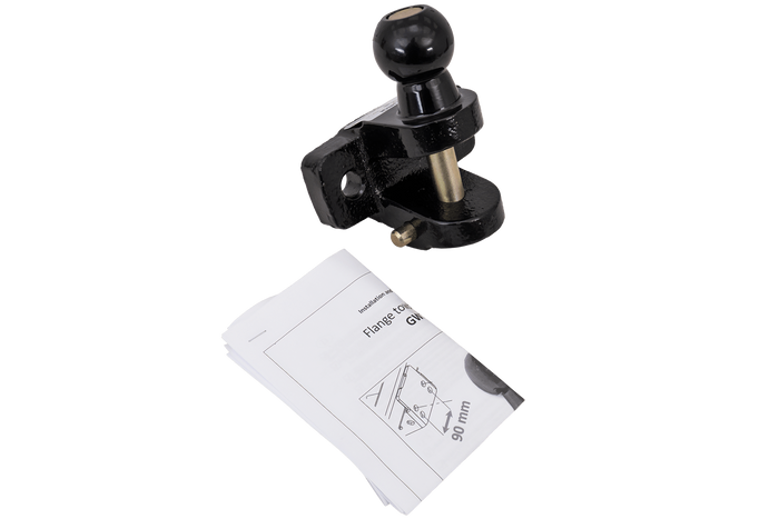 Gancio di traino AHAKA, sfera di traino e gancio di trasporto 50mm 3000kg