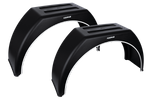 Set di due parafanghi per rimorchio 14-17&quot; DOMAR DK3110 passaruota piatti 870/260mm