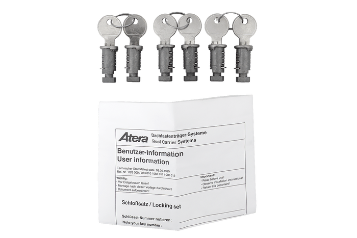Set di serratura e chiave Atera (6 pezzi + 2 chiavi) 083011