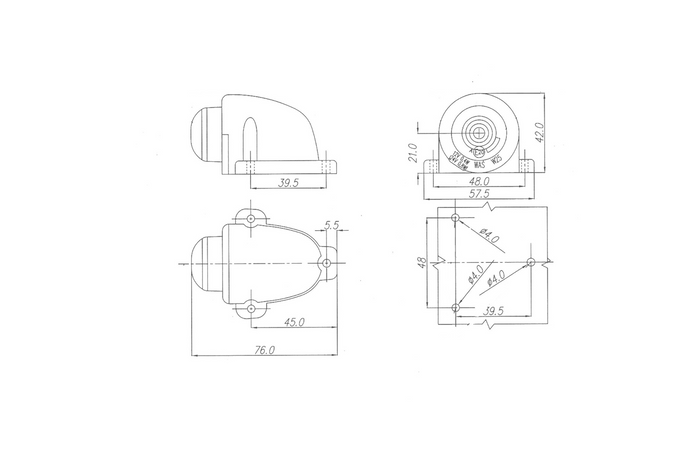 Faro di posizione a LED universale WAŚ W25 133