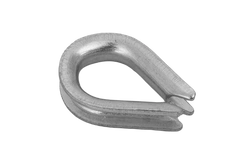 DROMET KU.4 redancia per corda, zigrinata in acciaio, 4 mm