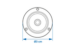 Livella a bolla rotonda ProPlus 341217, diametro 3 cm