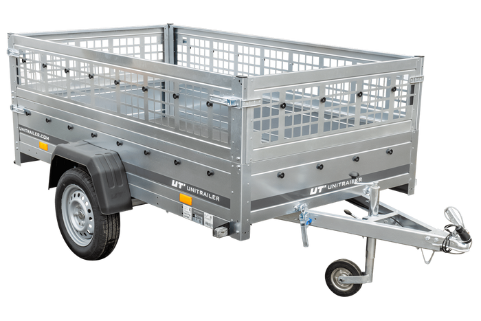 Rimorchio leggero 230x125 UNITRAILER GARDEN 230 KIPP con lati in rete