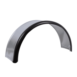 Parafango per rimorchio 13-15" DOMAR DK7110 passaruota 820/240mm in metallo con bordo in gomma