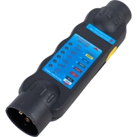 Tester per prese di corrente per rimorchi a 7 pin