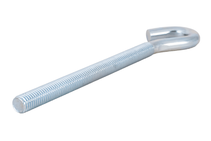 Gancio da cantiere DROMET HZ M8x140 con estremità aperta (piegata)
