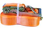 Cinghia di trasporto UNITRAILER arancione da 10 m/50 mm/5 t con tenditore