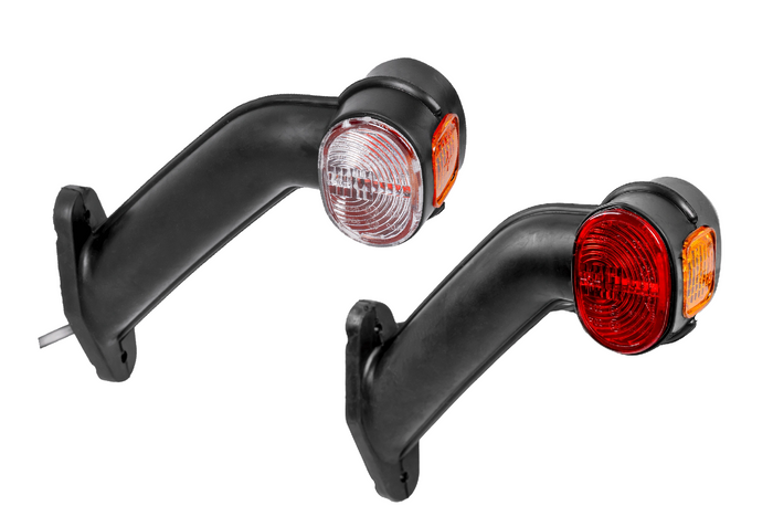 Luci di posizione ASPÖCK SUPERPOINT II sinistra + destra su braccio in gomma con cavo laterale