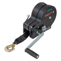 Verricello manuale per rimorchio KNOTT 6X0017.311 900kg con cinghia