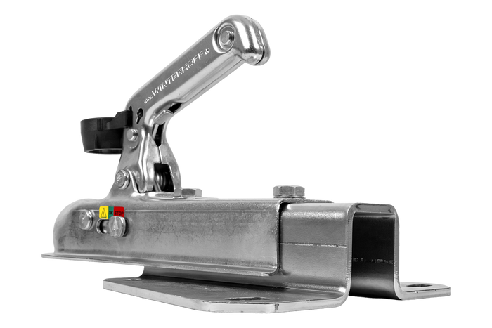 Adattatore per gancio di traino WINTERHOFF WW 8-G+V per rimorchio da 800 kg con timone a V.