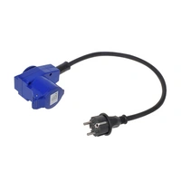 Adattatore con spina Schuko per connettore CEE angolare + presa Schuko Proplus 373528 cavo 40cm