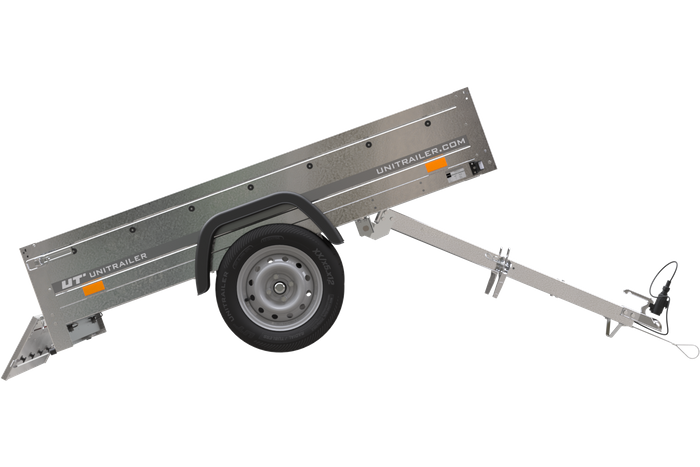 Rimorchio leggero senza freni 200x125 cm Unitrailer Garden Trailer 201 kipp