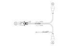 MANTES installazione elettrica, cablaggio per rimorchio barca 4,4 m, spina a 7 pin, 2 baionette a 5 pin