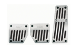 Copripedali LAMPA TOURING BLACK PILOT in alluminio con gomma antiscivolo