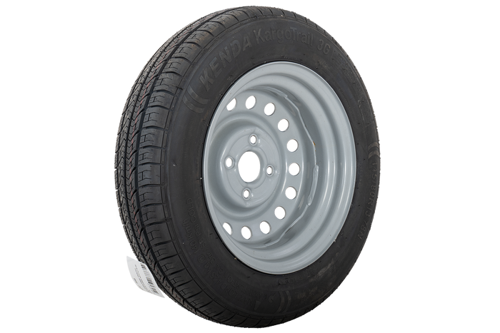 OUTLET Ruota per rimorchio PNEUMATICO KENDA 145/80 R13 78N CERCHIO KENDA 4Jx13"H2 4x100 ET:30