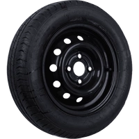 OUTLET Ruota rimorchio LINGLONG TIRE 155/70 R13 75N UNITRAILER RIM nero 4Jx13" 4x100 ET:30