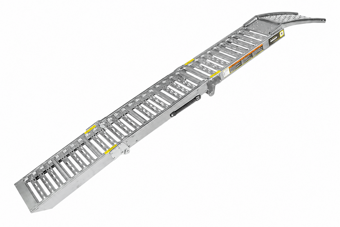 UNITRAILER ALR005 rampa pieghevole in acciaio per rimorchio, 200 cm, 250 kg