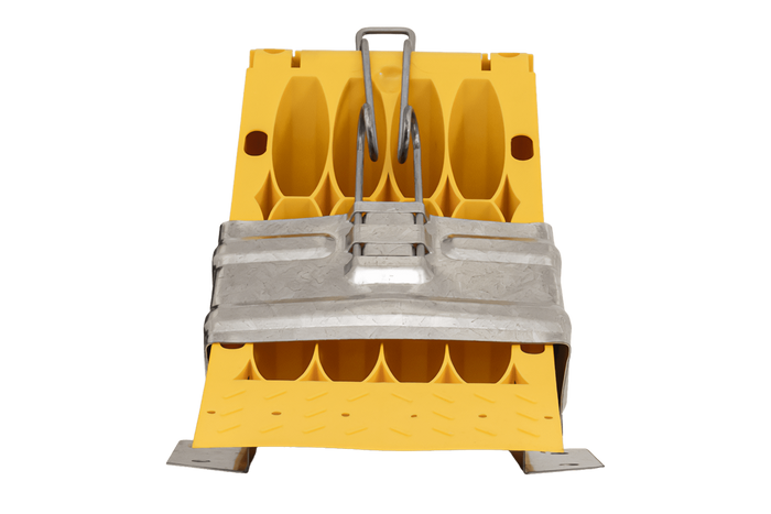 Cuneo per ruote G46 con staffa di montaggio LOKHEN h: 190 mm