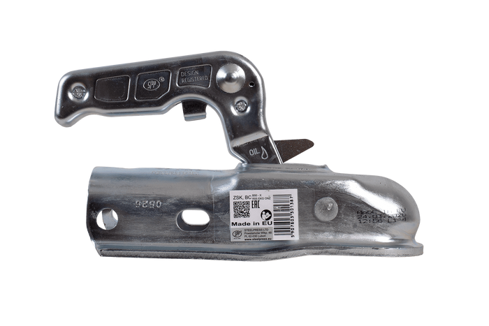 Gancio di traino a sfera STEELPRESS ZSK-1700D per rimorchio da 1700 kg con timone tubolare da 50 mm