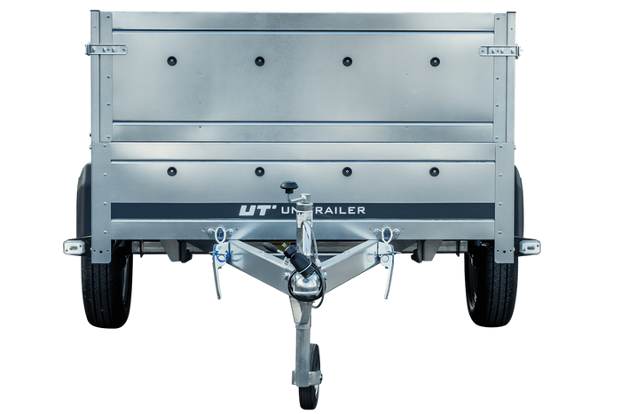 UNITRAILER GARDEN TRAILER 230 KIPP RIMORCHIO LEGGERO 230x125 CON SOVRASPONDE E RUOTINO 