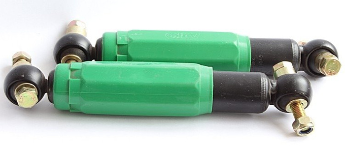 Kit: Due ammortizzatori verdi dell'asse di rimorchio AL-KO Octagon 900 -1600 kg 