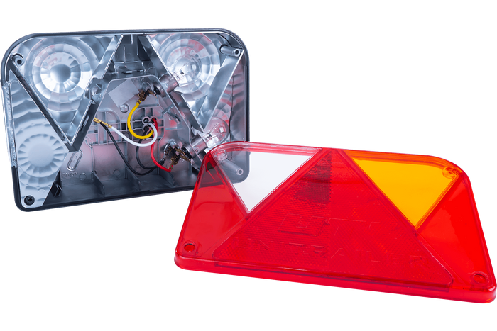 Set luci: luci posteriori DOBPLAST DPT35 + luci di posizione laterali ASPÖCK FLEXIPOINT I + cablaggio MANTES 5,2 m 13PIN