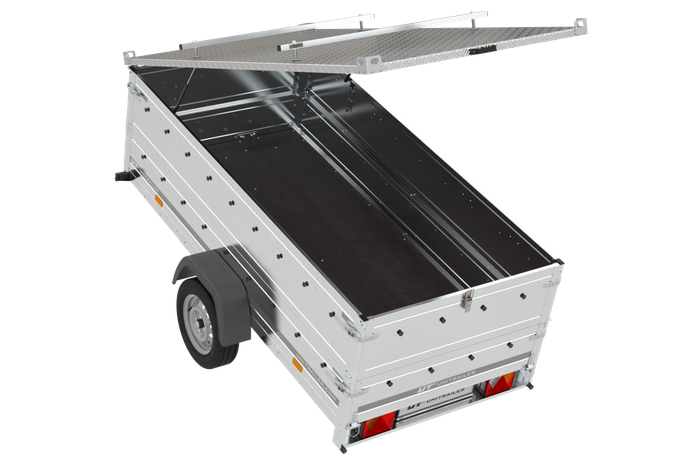 RIMORCHIO LEGGERO CON COPERCHIO SOVRASPONDE E RUOTINO GARDEN TRAILER 264 KIPP 