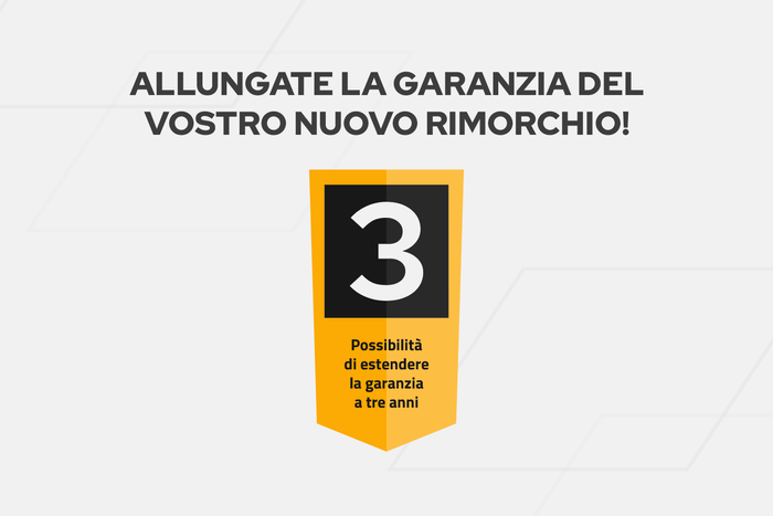 Rimorchio per auto 264x125 UNITRAILER GARDEN 264 KIPP con telaio H-1100 e copertura blu
