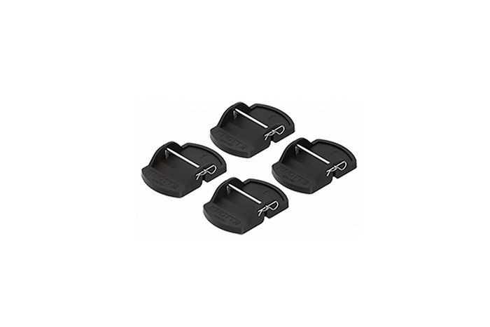 Set di quattro cuscinetti stabilizzatori per rimorchio KNOTT, dimensioni 18x14x4,5 cm.