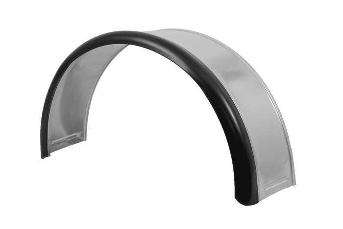 Parafango per rimorchio 13-15" DOMAR DK7110 passaruota 820/240mm in metallo con bordo in gomma
