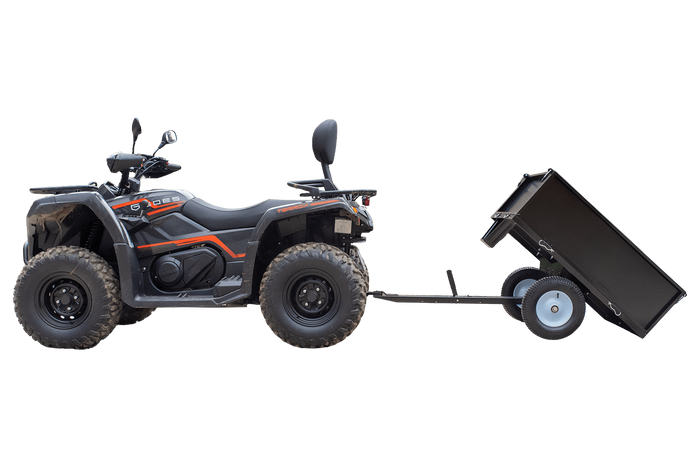 Rimorchio da giardino per trattore, quad UNITRAILER, ribaltabile, portata 225 kg, dimensioni 1030x700 mm