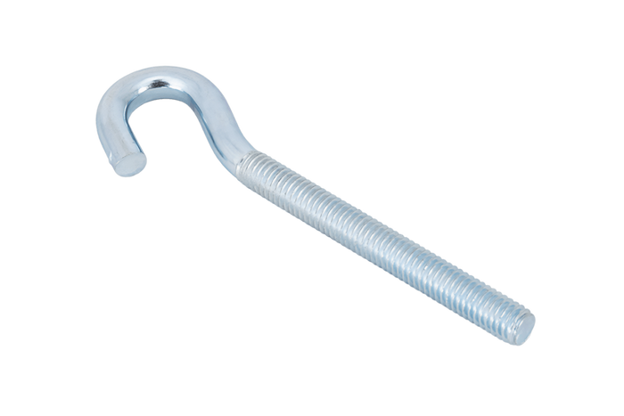 Gancio da cantiere DROMET HZ M6x80 con estremità aperta (piegata)