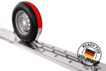 Set di quattro cinghie di trasporto per rimorchi HEFFA CARLINE 130, cinghie di fissaggio ruote 2,8 m/35 mm/3 t VDI 2700