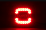 Fanale posteriore a LED HORPOL ROCA LZD 2803, 3 funzioni, universale con supporto