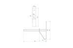 Set di due supporti per ruote ProPlus 390050 da parete