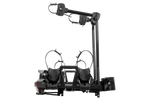 Inter Pack Velox 2 LED - portabici pieghevole da gancio traino per 2 biciclette con luci a LED (nero)