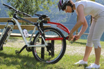 Trail Angel - gancio di traino per bici da bambino - rosso