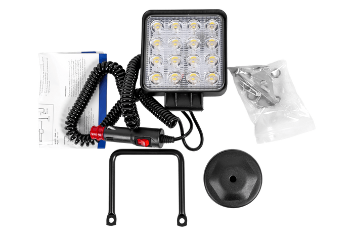 Faro da lavoro a LED con riflettore TT TECHNOLOGY TT.13208M, 16 LED, 3400 lm con magnete