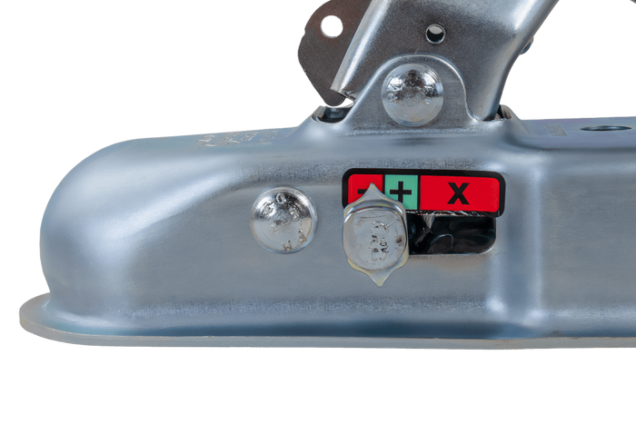 Gancio a sfera KNOTT K7.5-M per rimorchio da 750 kg con timone quadrato da 70 mm