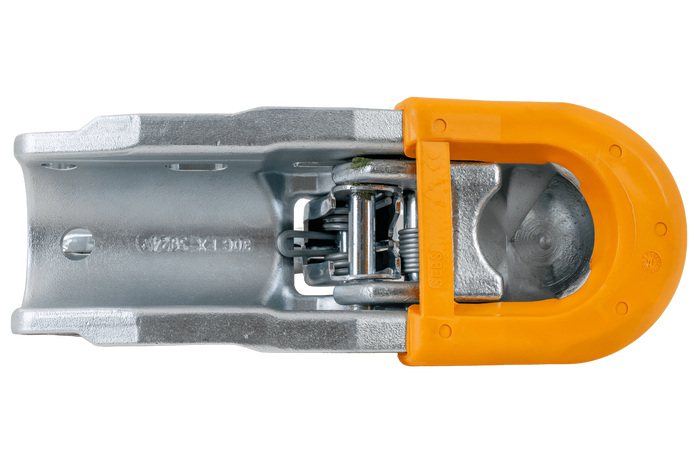 Gancio a sfera STEELPRESS BC-3000C-00-00+Z3 per rimorchio da 3000 kg con timone tubolare da 35-50 mm, ghisa