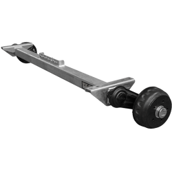 Assale frenato KNOTT VGB13-M per rimorchio/carrello portattrezzi 1350kg 1450mm 1900mm 5x112