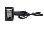 Faro di posizione sinistro a LED ASPÖCK SUPERPOINT IV su braccio in gomma