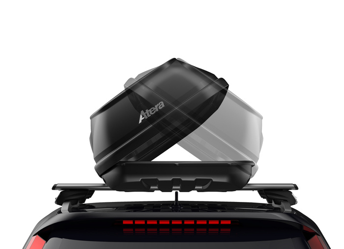 Box da tetto Atera Casar XL, nero metallizzato