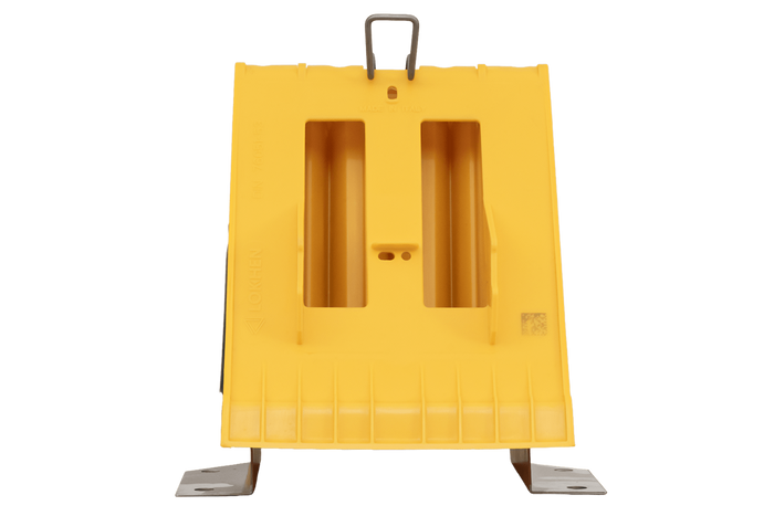 Cuneo per ruote E53 con staffa di montaggio LOKHEN h: 225 mm