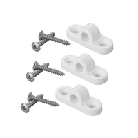 Set di tre occhielli orizzontali in plastica per la tenda da sole ProPlus, staffe di montaggio del telaio della tenda da sole