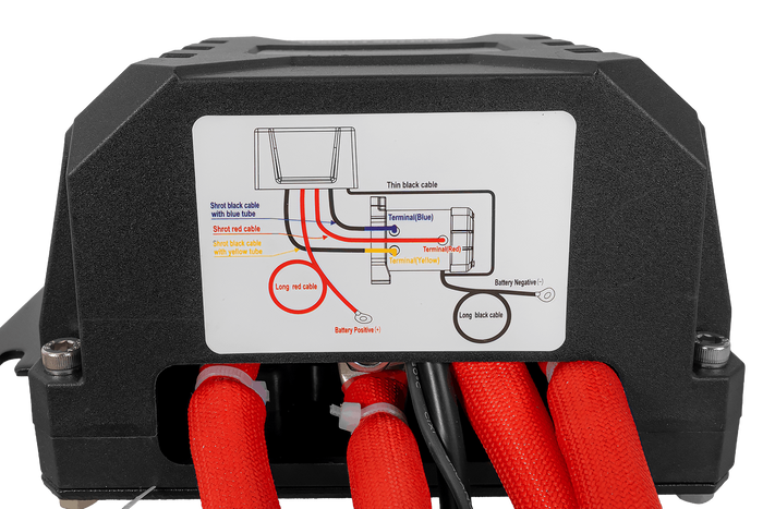 Verricello elettrico per rimorchio PRESKO RAPTOR 13.5FS 12V 6130kg con fune da 24 m